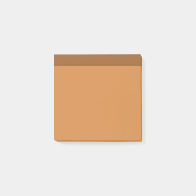 Light Orange Brown Color Minimalist Notes (Front)