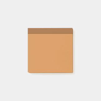 Light Orange Brown Color Minimalist Post-It Notes