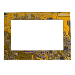 Light Orange PCB Circuit Board Design for IT Pros Magnetic Frame