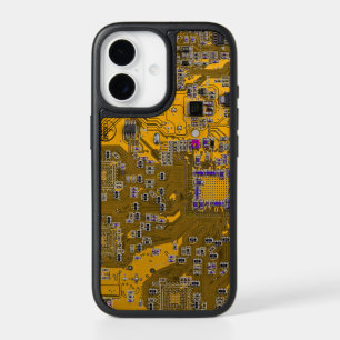 Light Orange PCB Circuit Board Design for IT Pros iPhone 17 Case