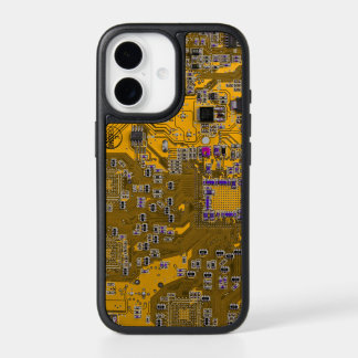 Light Orange PCB Circuit Board Design for IT Pros iPhone 17 Case