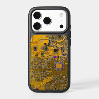 Light Orange PCB Circuit Board Design for IT Pros iPhone 17 Pro Case