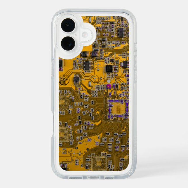 Light Orange PCB Circuit Board Design for IT Pros Speck iPhone Case (Front)
