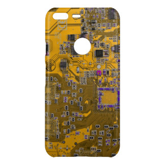 Light Orange PCB Circuit Board Design for IT Pros Uncommon Google Pixel XL Case