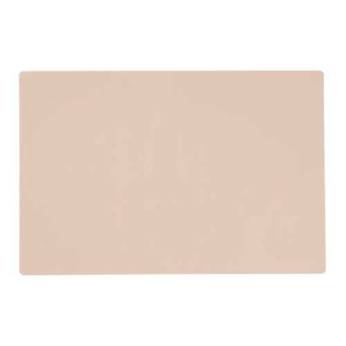 Light Orange Peach Solid Color Background SW 0027 Placemat