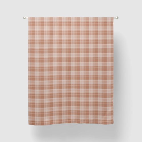 Light Orange Plaid Pattern Blackout Curtains