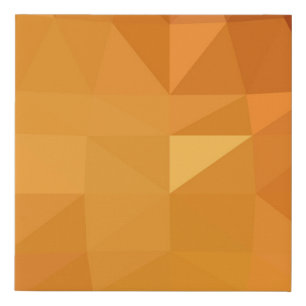 Light orange polygonal illustration, which consist faux canvas print