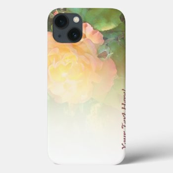Light Orange Yellow Rose Blend Iphone 13 Case by profilesincolor at Zazzle