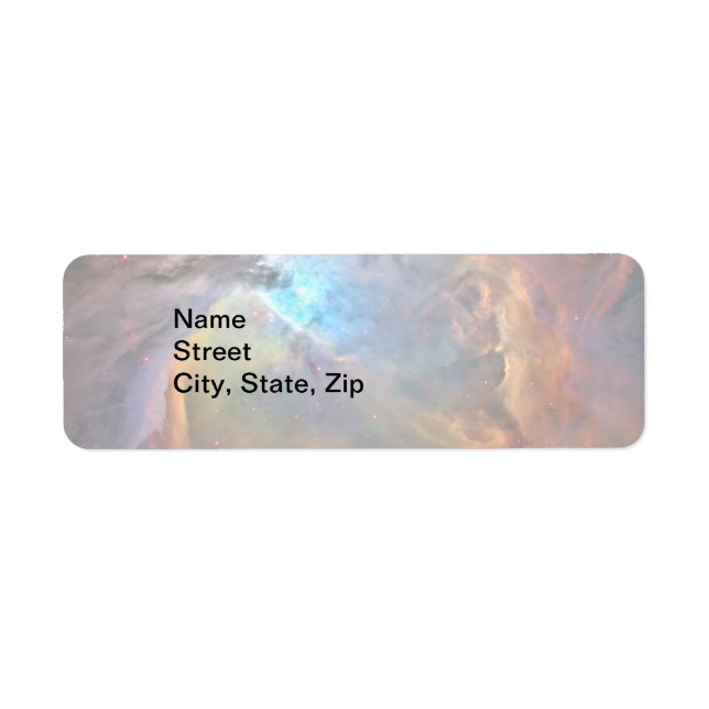Light Orion Nebula Space Galaxy, ZGOS, Address Label (Front)