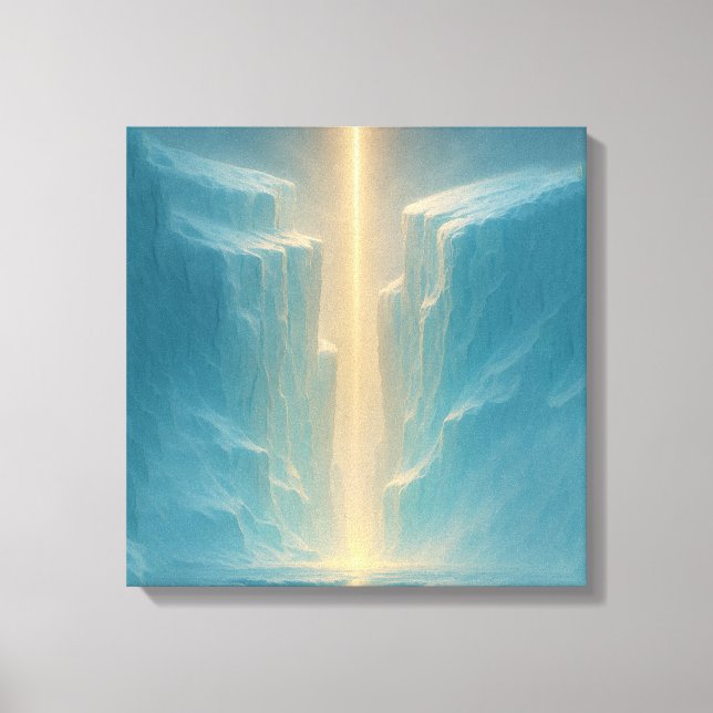 Light Over the Glacier Canvas Print (Front)