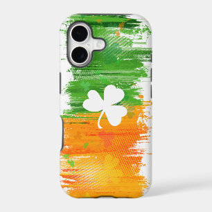 Light Paddy Lucky Clovers & Ink iPhone 17 Case