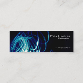 Light Painting Blue Smoke Business Card