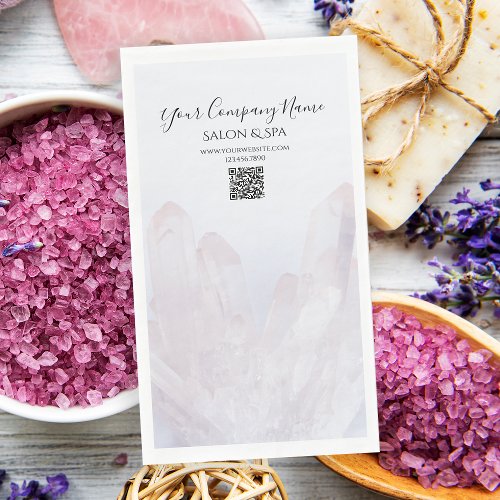Light Pale Purple Crystals Salon Spa Paper Guest Towels