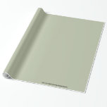 Light Pale Sage Green Elegant Neutral Solid Color Wrapping Paper