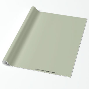 Light Pale Sage Green Elegant Neutral Solid Color Wrapping Paper