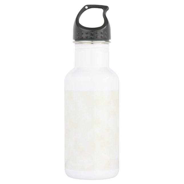 Light Parchment Texture Background Water Bottle (Front)
