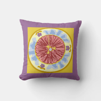 Light Passion Blooming Floral Throw Pillow