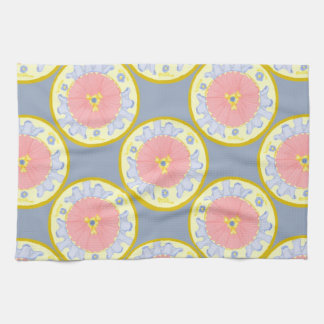 Light Passion Blooming Flower Plates Kitchen Towel