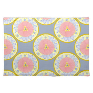 Light Passion Flower Plate Pattern MoJo Placemat