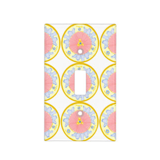 Light Passion Flowers Medallion light switch cover