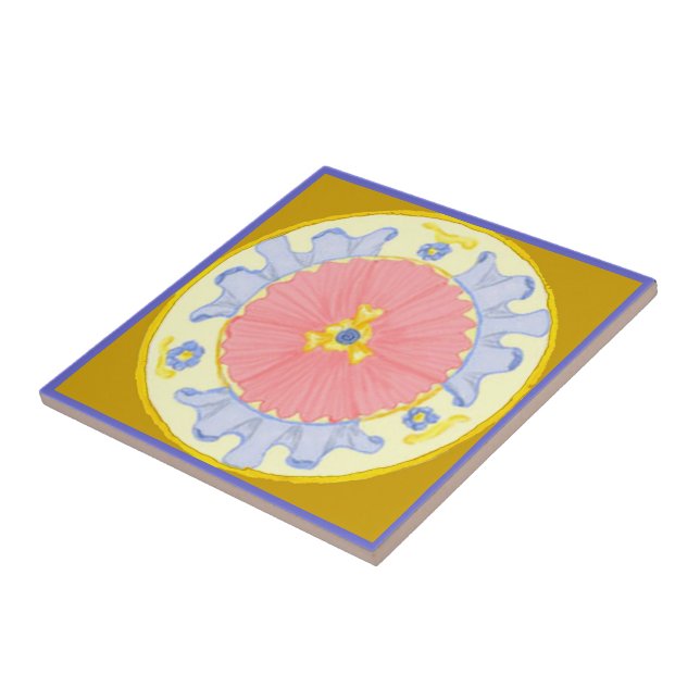 Light Passion Mediterranean Plate Coaster tile (Side)