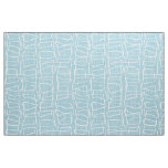 Light Pastel Blue Modern Round Squares Pattern Fabric