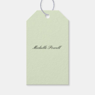 Light Pastel Color Trendy Script Modern Gift Tags