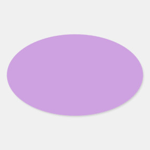 Light Pastel Lavender Oval Sticker