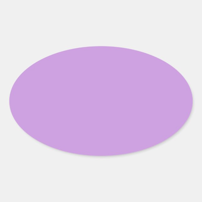 Light Pastel Lavender Oval Sticker (Front)