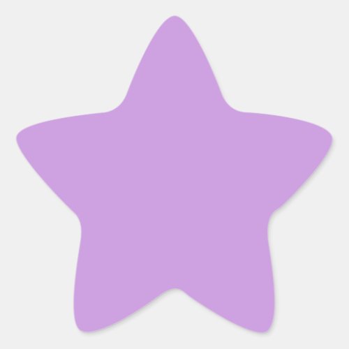 Light Pastel Lavender Star Sticker