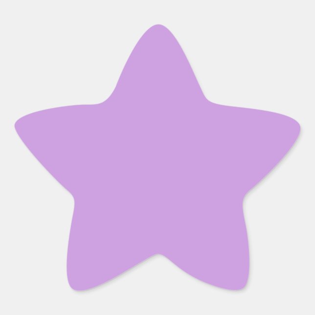 Light Pastel Lavender Star Sticker (Front)