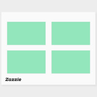 Light Pastel Mint Green Rectangle Sticker