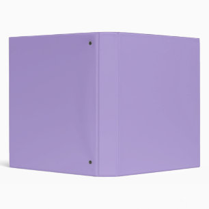 Light Pastel Purple Solid Color 3 Ring Binder