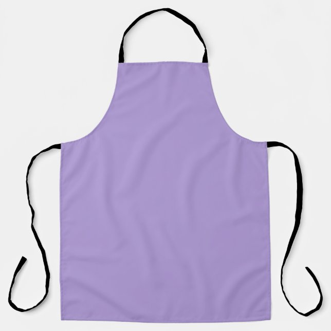 Light Pastel Purple Solid Color Apron (Front)