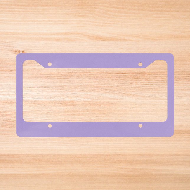 Light Pastel Purple Solid Color License Plate Frame (Creator Uploaded)