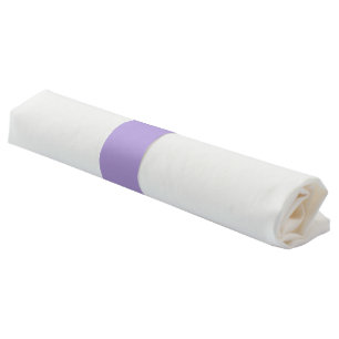 Light Pastel Purple Solid Color Napkin Bands