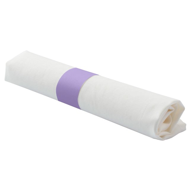 Light Pastel Purple Solid Color Napkin Bands (Angled)