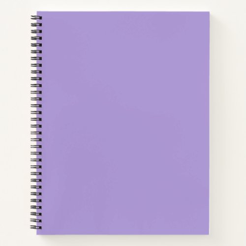 Light Pastel Purple Solid Color Notebook