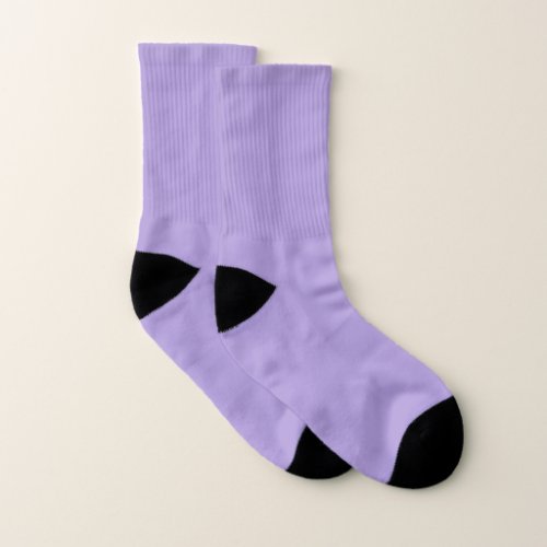 Light Pastel Purple Solid Color Socks