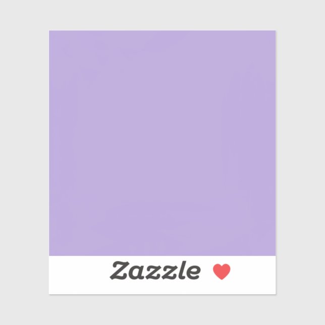 Light Pastel Purple Solid Color Sticker (Sheet)