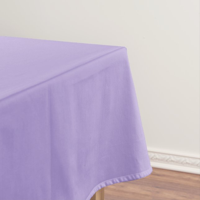 Light Pastel Purple Solid Color Tablecloth (In Situ)