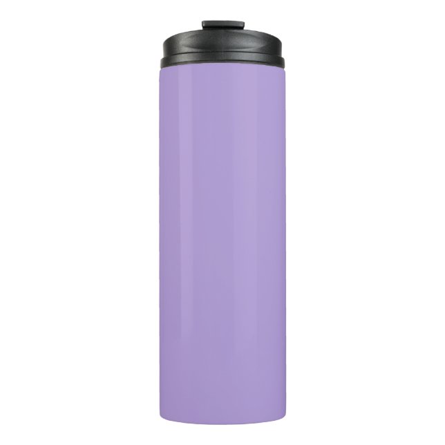 Light Pastel Purple Solid Color Thermal Tumbler (Front)
