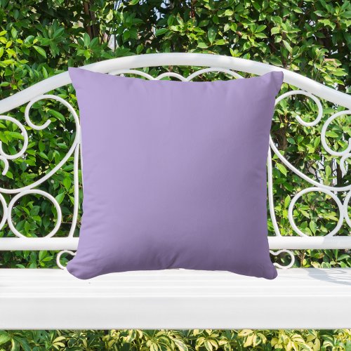 Light Pastel Purple Solid Color Throw Pillow