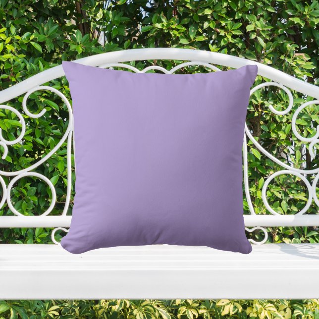 Light Pastel Purple Solid Color Throw Pillow (Creator Uploaded)
