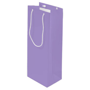 Light Pastel Purple Solid Color Wine Gift Bag