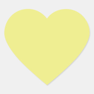 Light Pastel Yellow Heart Sticker