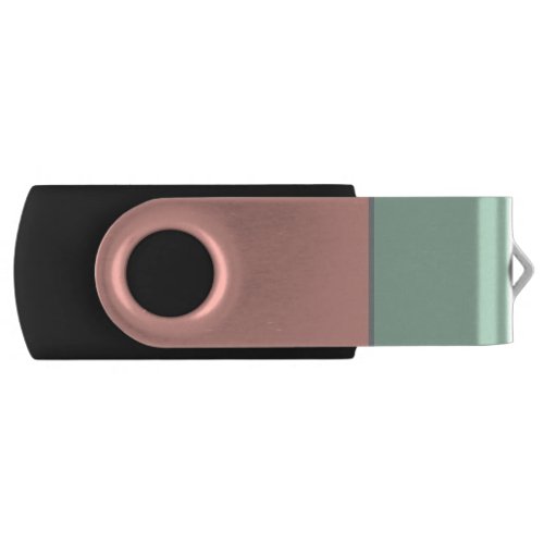 Light Pastels Soft Peach and Jungle Mist Flash Drive