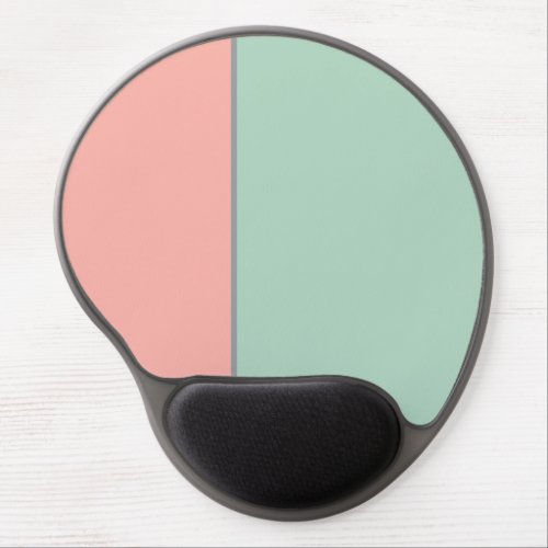 Light Pastels Soft Peach and Jungle Mist Gel Mouse Pad