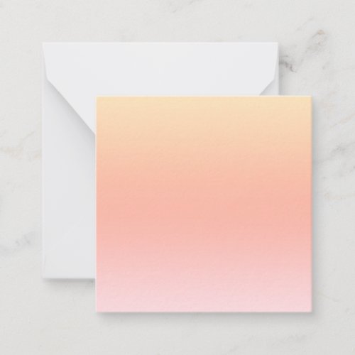 Light peach color gradient note card