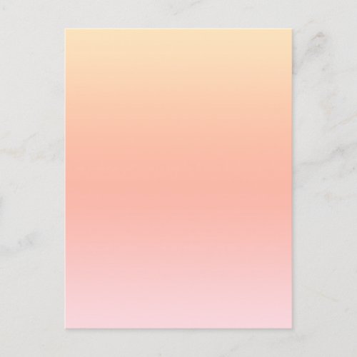 Light peach color gradient postcard